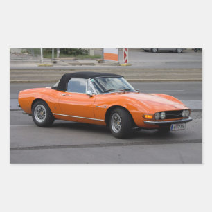 Fiat Dino Spider Rectangular Sticker