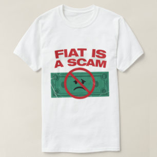 FIAT IS A SCAM - Bitcoin Men's T-Shirt