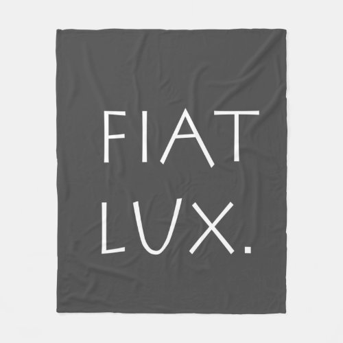 Fiat Lux Fleece Blanket