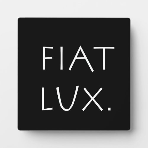Fiat Lux Plaque