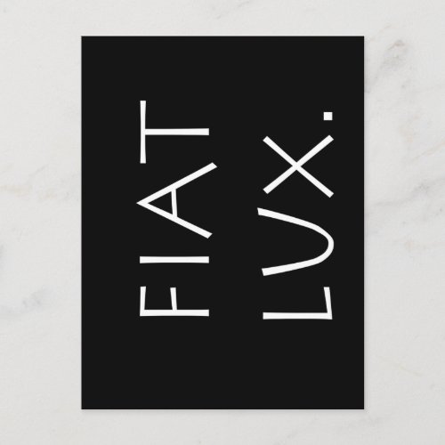 Fiat Lux Postcard
