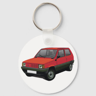 Fiat Panda 30 / 45 red Keychain