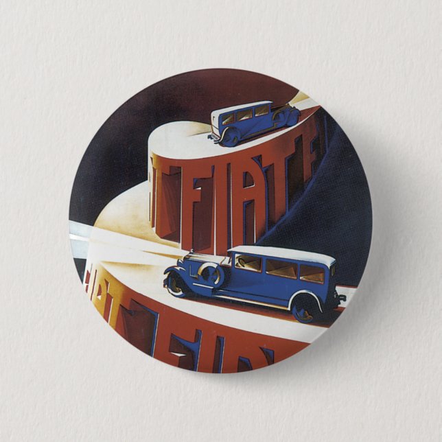 Fiat Pinback Button (Front)
