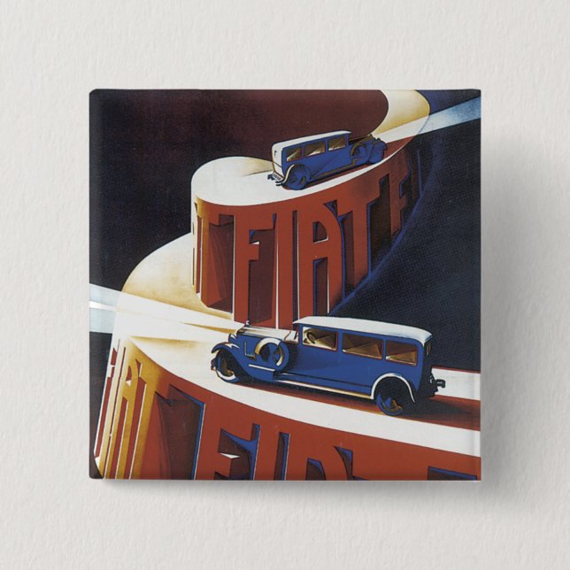 Fiat Pinback Button (Front)