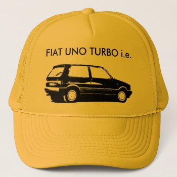 Fiat Uno Turbo Trucker Hat by elmasca25 at Zazzle
