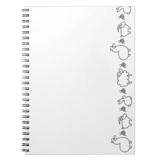 Fiber Animals Notebook