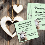 Fiber Arts Lamb Sheep Sage Square Business Card