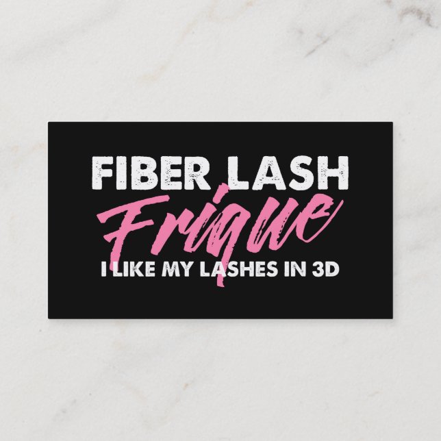 Fiber Lash Frique Busines Card (Back)