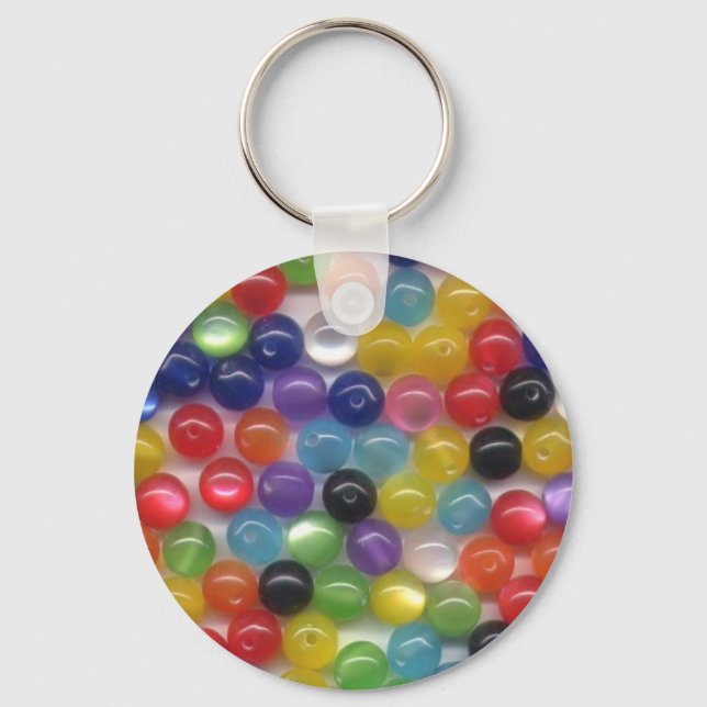 Fiber Optic Beads Keychain (Front)