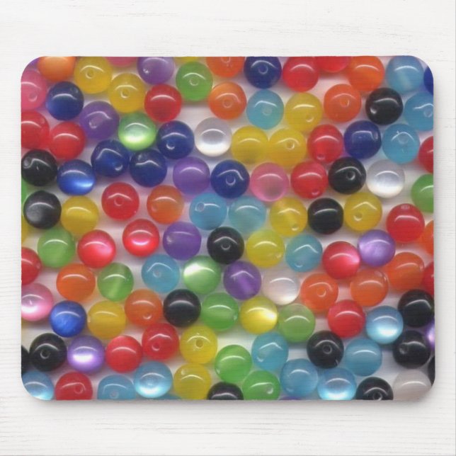Fiber Optic Beads Mouse Pad (Front)