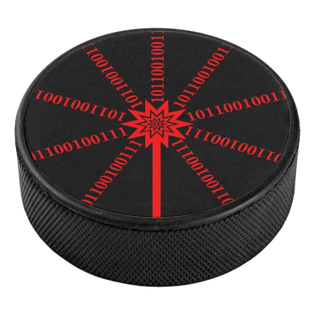 Fiber Optic Data Burst Hockey Puck (3/4)
