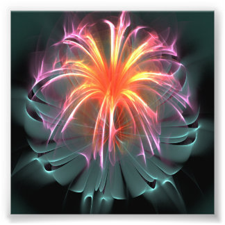 Fiber Optic Flower (square) Photo Print