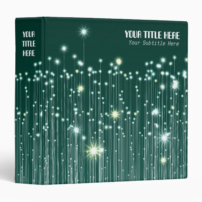 Fiber Optic Universe (1.5in) Binder (Front/Spine)