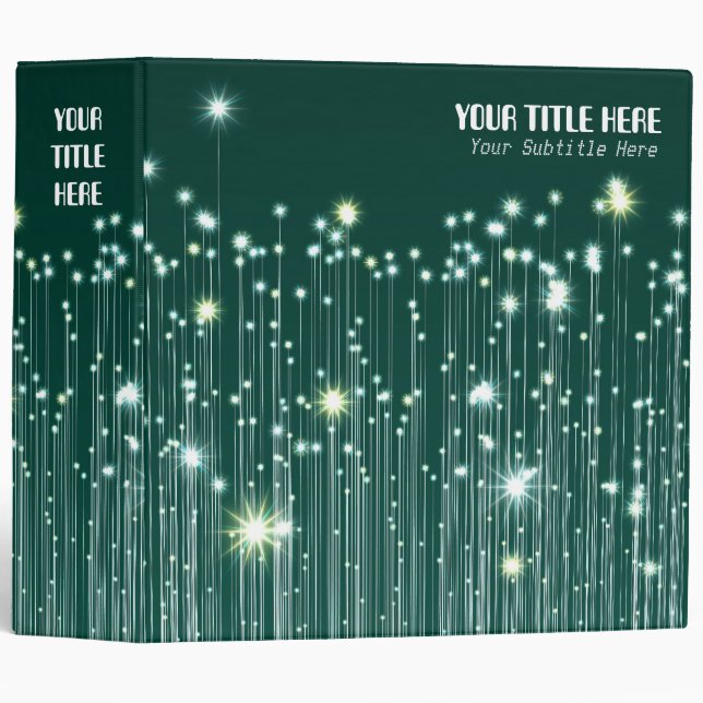 Fiber Optic Universe (2in) Binder (Front/Spine)