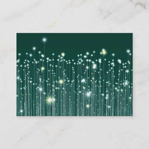 Customizable Fiber Optic Universe Business Card