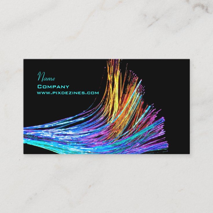 Fiber Optics / Hi Tech Business Card Zazzle