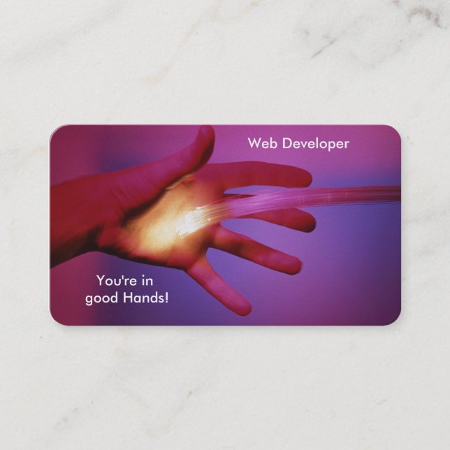 Fiber Optics image for business-card Business Card (Front)