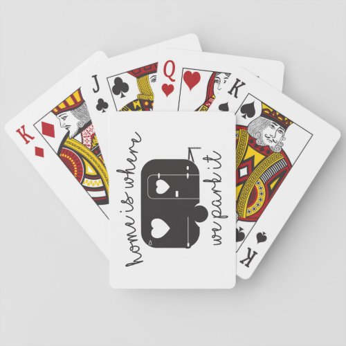 Fiberglass Camper Bicycle Playing Cards