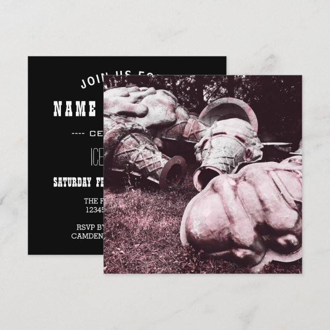 fiberglass summer ice cream cones invitation (Front/Back)