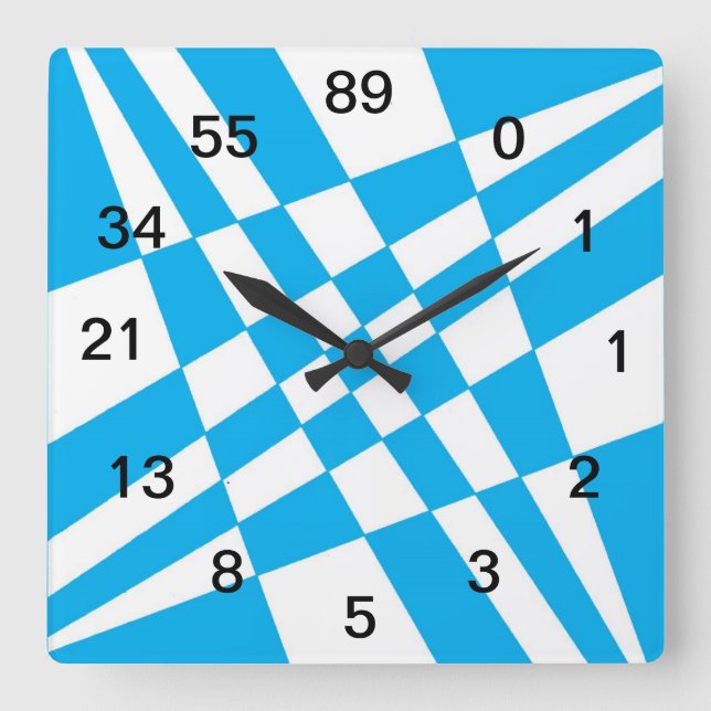 Fibonacci Clock w/numbers (Front)