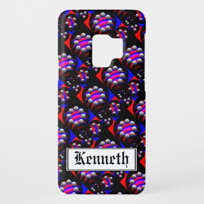 Fibonacci 'Fish Black' by Kenneth Yoncich Case-Mate Samsung Galaxy S9 Case