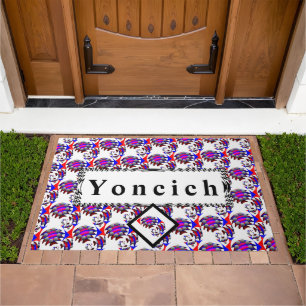 Fibonacci 'Fish' by Kenneth Yoncich Doormat