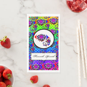 Fibonacci 'Fish' by Kenneth Yoncich Paper Guest Towels