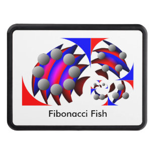 Fibonacci 'Fish' by Kenneth Yoncich Tow Hitch Cover
