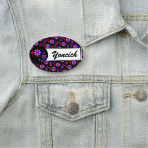 Fibonacci 'Fish Checker Black' by Kenneth Yoncich Name Tag