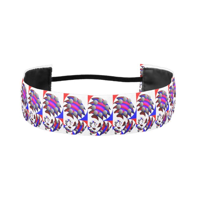 Fibonacci 'Fish' Vert by Kenneth Yoncich Athletic Headband (Front)