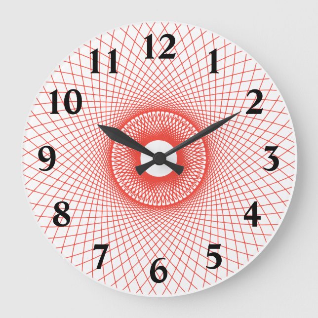 Fibonacci Flower Spiro Large Clock (Front)