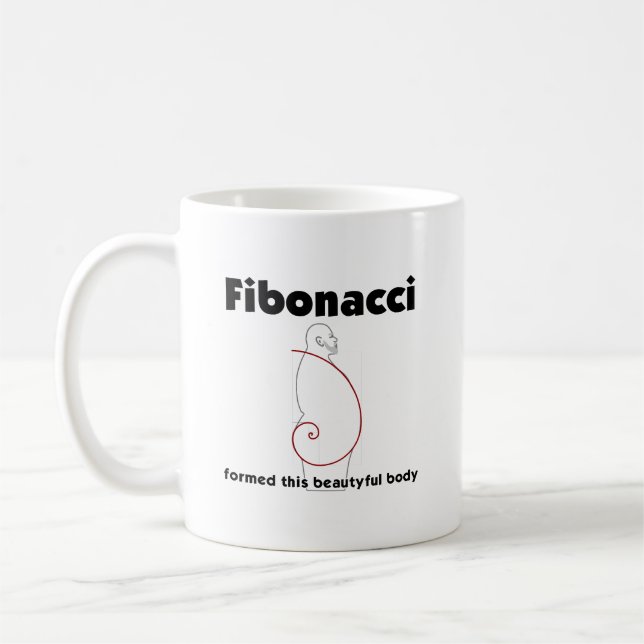 Fibonacci formed body Overweight Obesity Coffee Mug (Left)