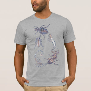 Fibonacci Fresh Water Bug Spiral T-Shirt