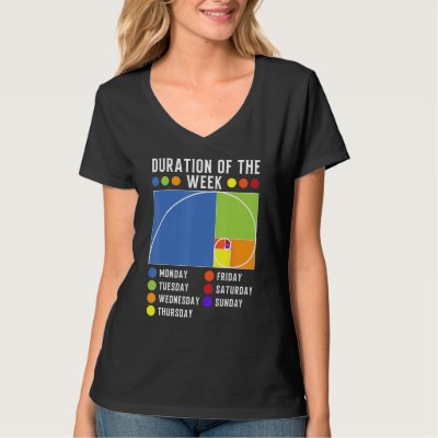 Fibonacci Golden Ratio Duration of the week T-Shirt