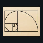 Fibonacci golden ratio - unique mathematical art<br><div class="desc">This elegant,  modern design features Fibonacci's golden ratio. Use this contemporary,  artistic line drawing to impress your friends,  whether they be mathematicians or graphic designers!</div>