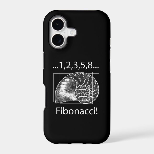 Fibonacci! Iphone Case (Back)