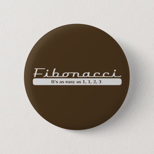 fibonacci... It's as easy as 1, 1, 2, 3 Button (Front)