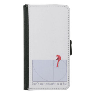 Fibonacci joke samsung galaxy s5 wallet case