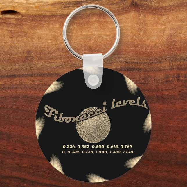 Fibonacci numbers for trader keychain (Front)