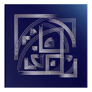 Fibonacci puzzle acrylic print