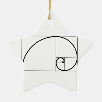 Fibonacci Ratio Ceramic Ornament by AngelsMadeSimple at Zazzle