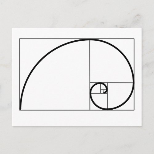 Fibonacci Ratio Postcard