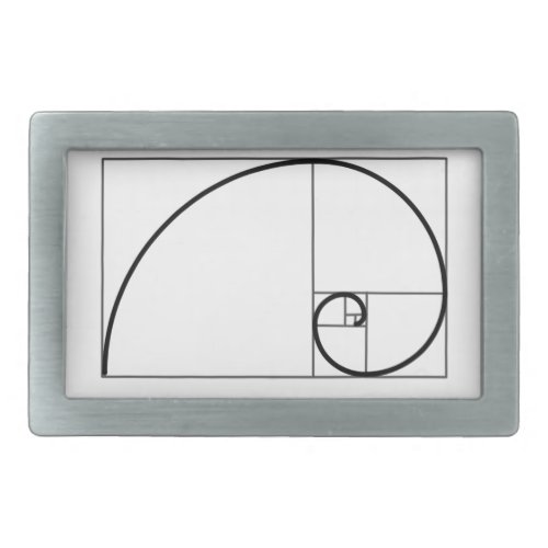Fibonacci Ratio Rectangular Belt Buckle
