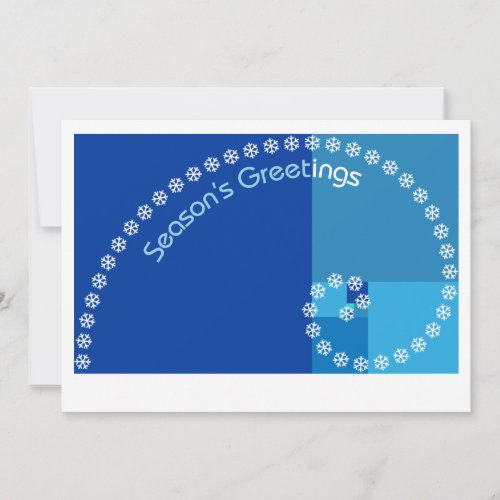 Fibonacci Seasons Greetings Holiday Card