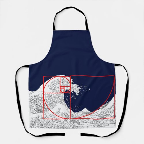 Fibonacci Sequence and The Great Wave Apron
