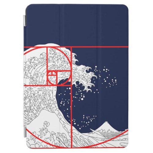 Fibonacci Sequence and The Great Wave iPad Air Cover