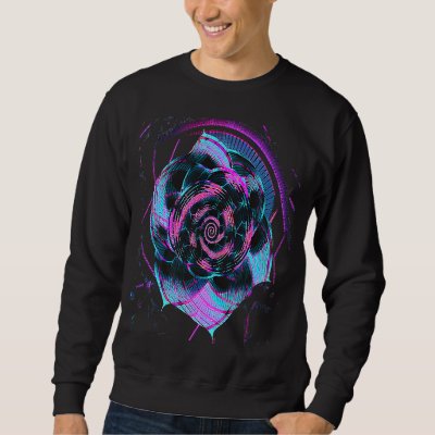 Fibonacci Sequence Flower Vaporwave Aesthetics Sweatshirt