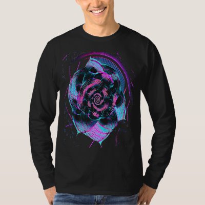 Fibonacci Sequence Flower Vaporwave Aesthetics T-Shirt