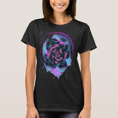 Fibonacci Sequence Flower Vaporwave Aesthetics T-Shirt