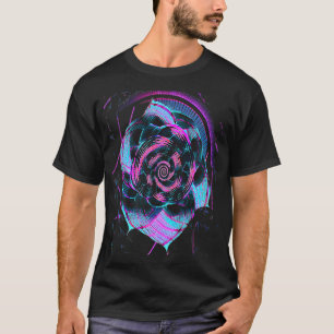 Fibonacci Sequence Flower Vaporwave Aesthetics T-Shirt